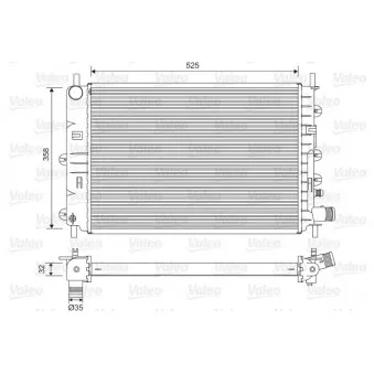 Radiateur, refroidissement du moteur VALEO 731300