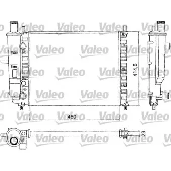 Radiateur, refroidissement du moteur VALEO 731304