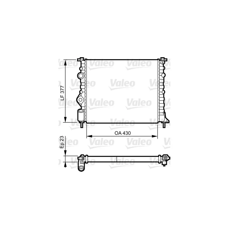 Radiateur, refroidissement du moteur VALEO 731378