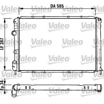 Radiateur, refroidissement du moteur VALEO 731380