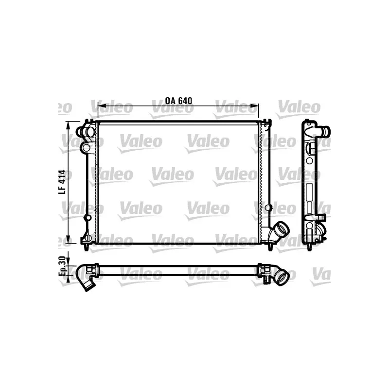 Radiateur, refroidissement du moteur VALEO 731383