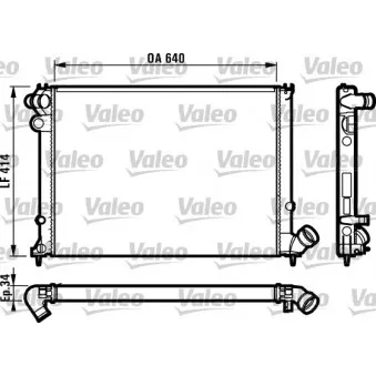 Radiateur, refroidissement du moteur VALEO 731384