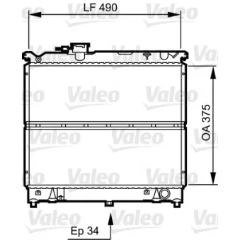 Radiateur, refroidissement du moteur VALEO 731463