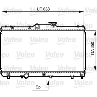 Radiateur, refroidissement du moteur VALEO 731464