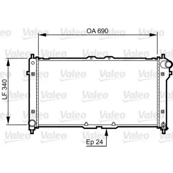 Radiateur, refroidissement du moteur VALEO 731466