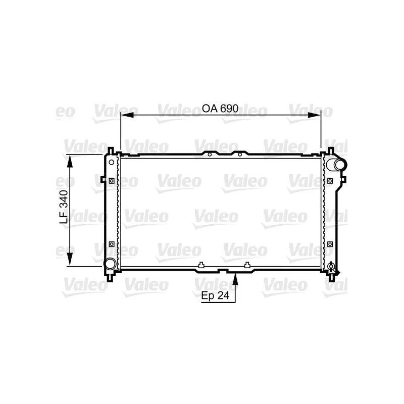 Radiateur, refroidissement du moteur VALEO 731466