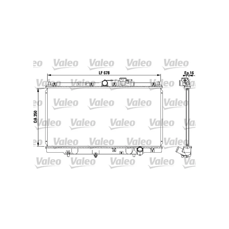 Radiateur, refroidissement du moteur VALEO 731471