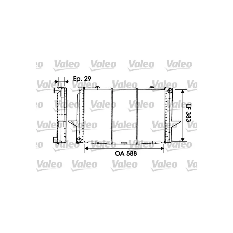 Radiateur, refroidissement du moteur VALEO 731477