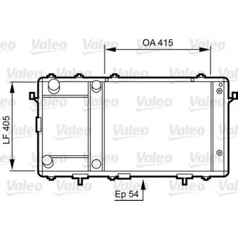 Radiateur, refroidissement du moteur VALEO 731491