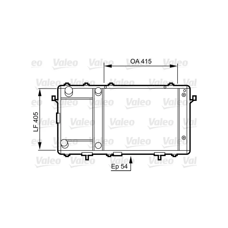 Radiateur, refroidissement du moteur VALEO 731491