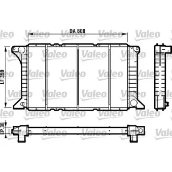 Radiateur, refroidissement du moteur VALEO 731492