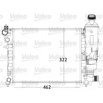 Radiateur, refroidissement du moteur VALEO 731498