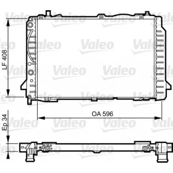 Radiateur, refroidissement du moteur VALEO 731503