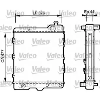 Radiateur, refroidissement du moteur VALEO 731505