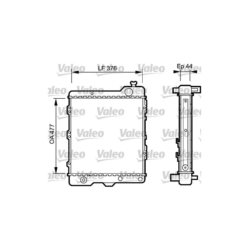 Radiateur, refroidissement du moteur VALEO 731505