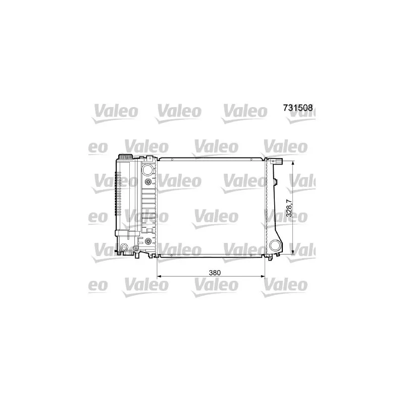 Radiateur, refroidissement du moteur VALEO 731508