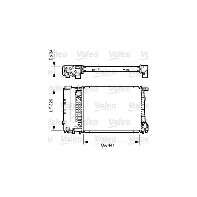 Radiateur, refroidissement du moteur VALEO 731520