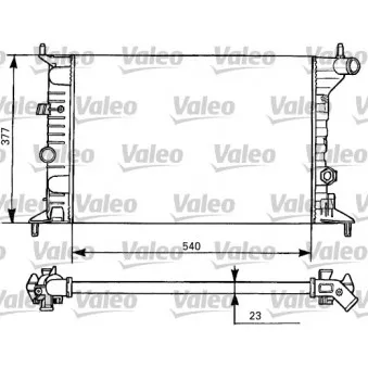 Radiateur, refroidissement du moteur VALEO 731525