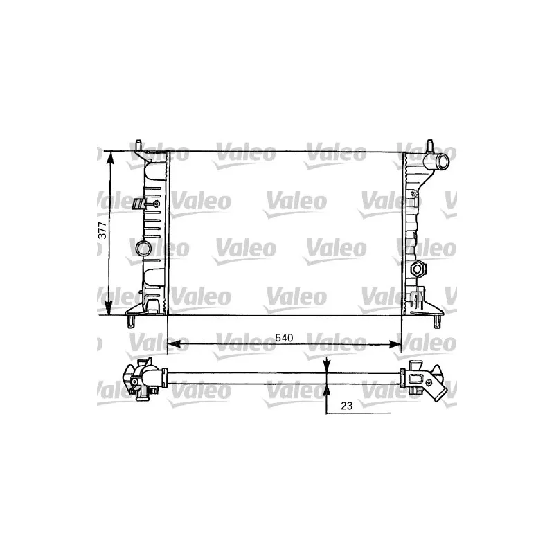 Radiateur, refroidissement du moteur VALEO 731525