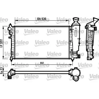 Radiateur, refroidissement du moteur VALEO 731526