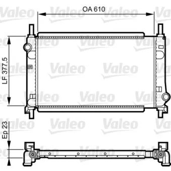 Radiateur, refroidissement du moteur VALEO 731550