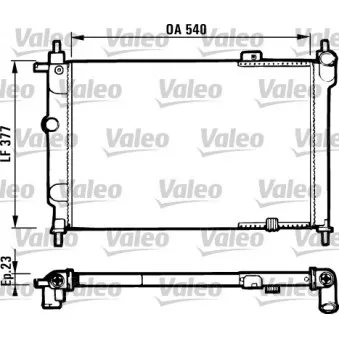 Radiateur, refroidissement du moteur VALEO 731551