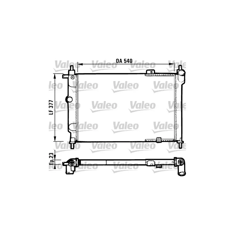 Radiateur, refroidissement du moteur VALEO 731551