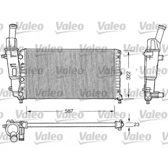 Radiateur, refroidissement du moteur VALEO 731558