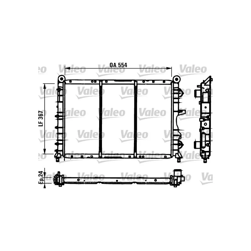 Radiateur, refroidissement du moteur VALEO 731590