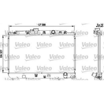 Radiateur, refroidissement du moteur VALEO 731634