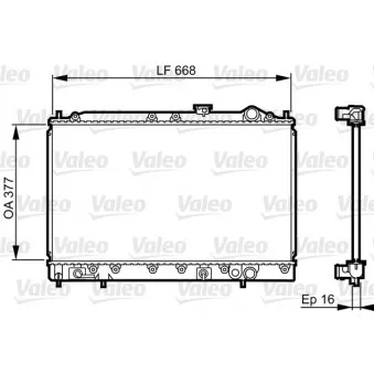 Radiateur, refroidissement du moteur VALEO 731642