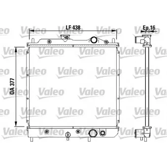 Radiateur, refroidissement du moteur VALEO 731646