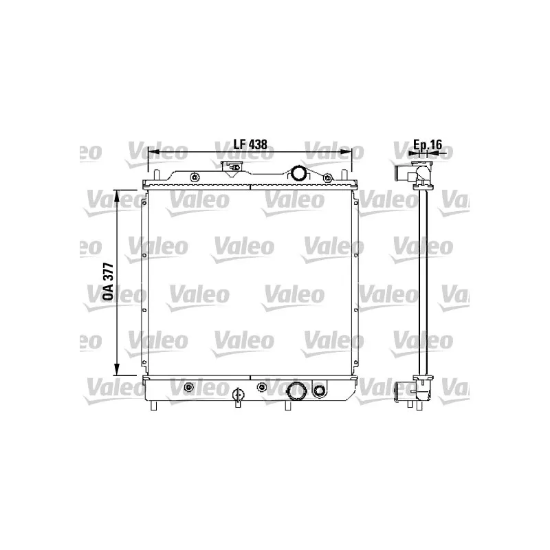 Radiateur, refroidissement du moteur VALEO 731646