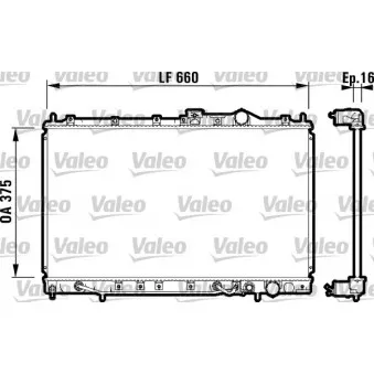 Radiateur, refroidissement du moteur VALEO 731648