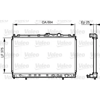 Radiateur, refroidissement du moteur VALEO 731649