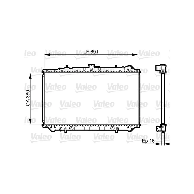 Radiateur, refroidissement du moteur VALEO 731657