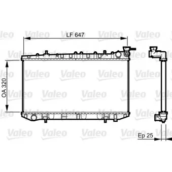 Radiateur, refroidissement du moteur VALEO 731665