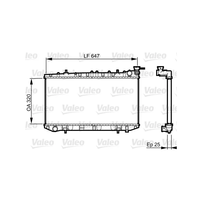 Radiateur, refroidissement du moteur VALEO 731665