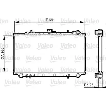 Radiateur, refroidissement du moteur VALEO 731674