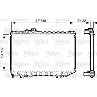 Radiateur, refroidissement du moteur VALEO 731716