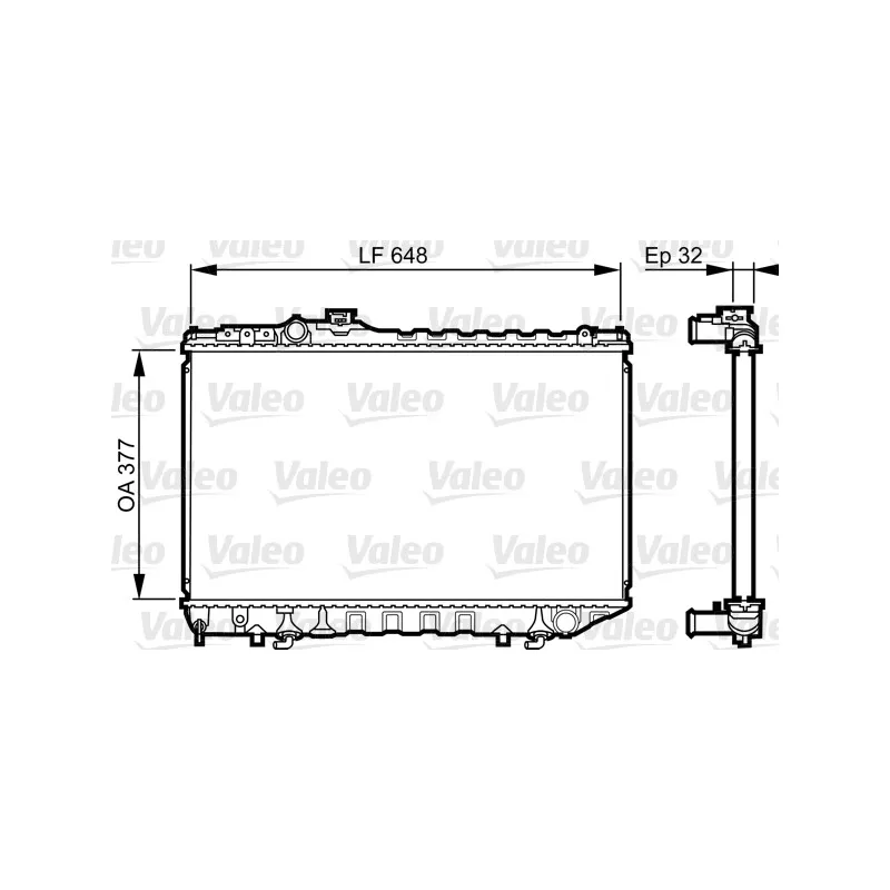 Radiateur, refroidissement du moteur VALEO 731716