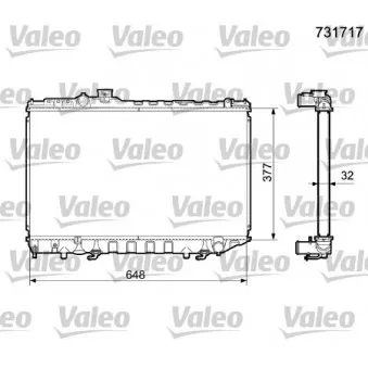 Radiateur, refroidissement du moteur VALEO 731717