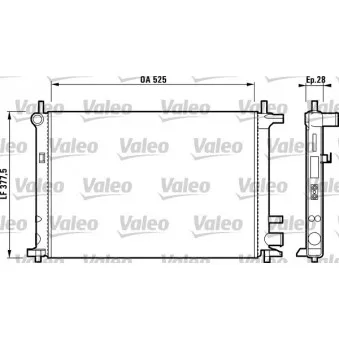 Radiateur, refroidissement du moteur VALEO 731736