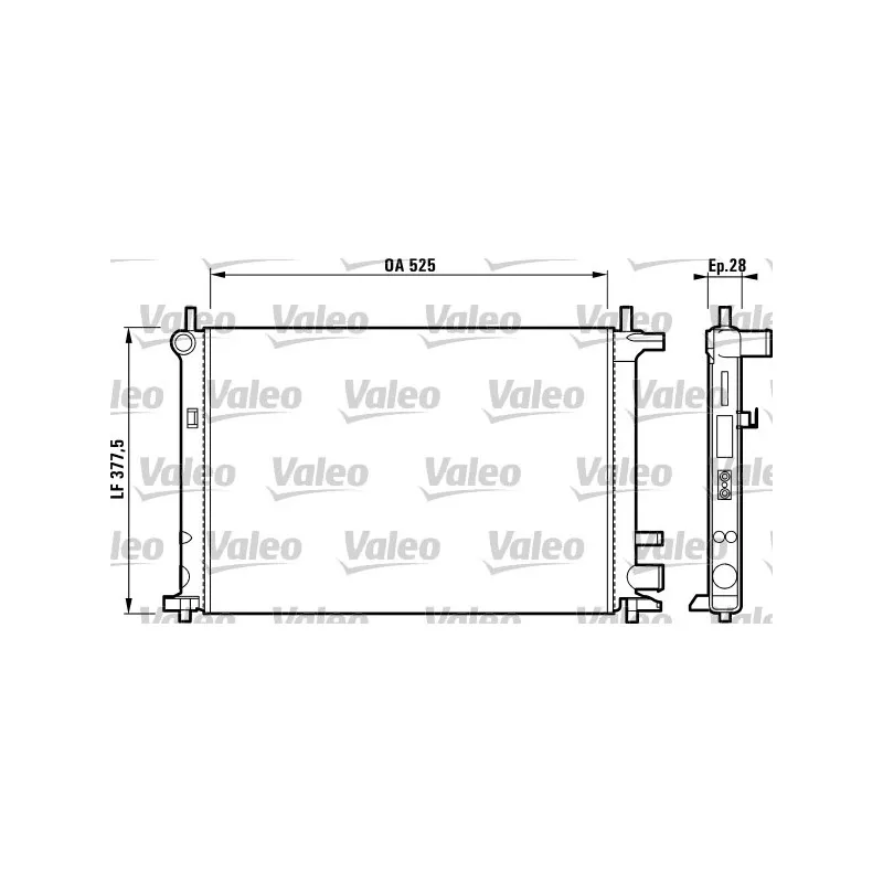 Radiateur, refroidissement du moteur VALEO 731736