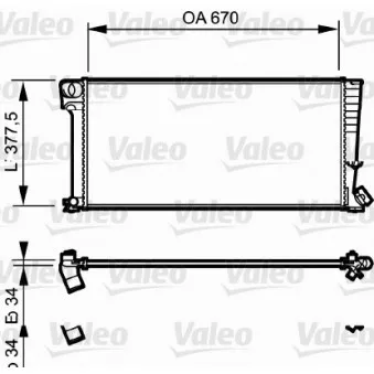 Radiateur, refroidissement du moteur VALEO 731743