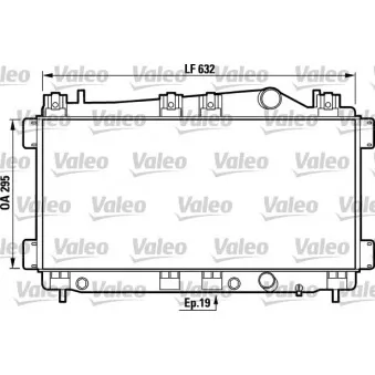 Radiateur, refroidissement du moteur VALEO 731749