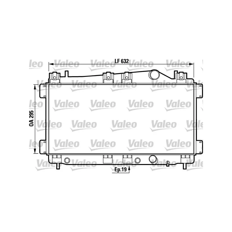 Radiateur, refroidissement du moteur VALEO 731749