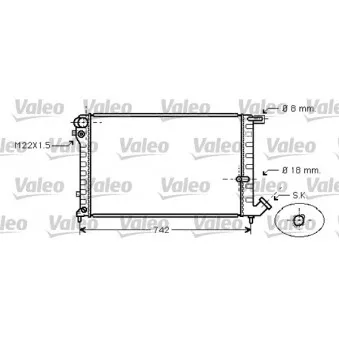 Radiateur, refroidissement du moteur VALEO 731752