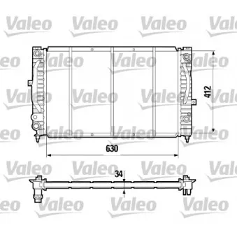 Radiateur, refroidissement du moteur VALEO 731755