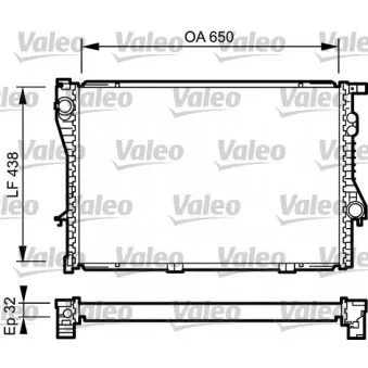 Radiateur, refroidissement du moteur VALEO 731766